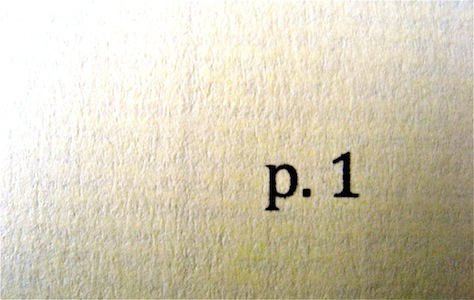 Marketing Concept: Writing Page One