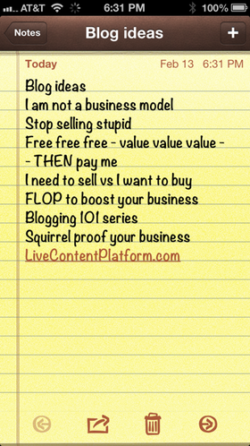 7 ways to capture blog ideas notes