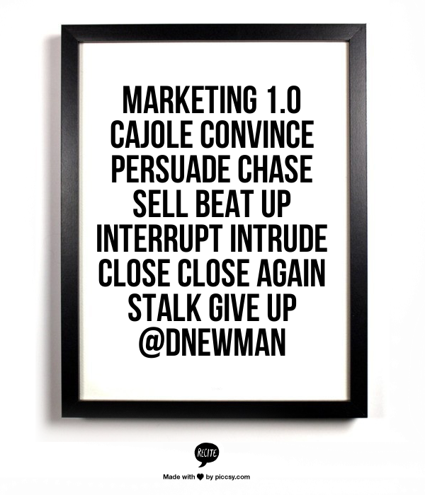 Marketing 1.0 vs Marketing 2.0